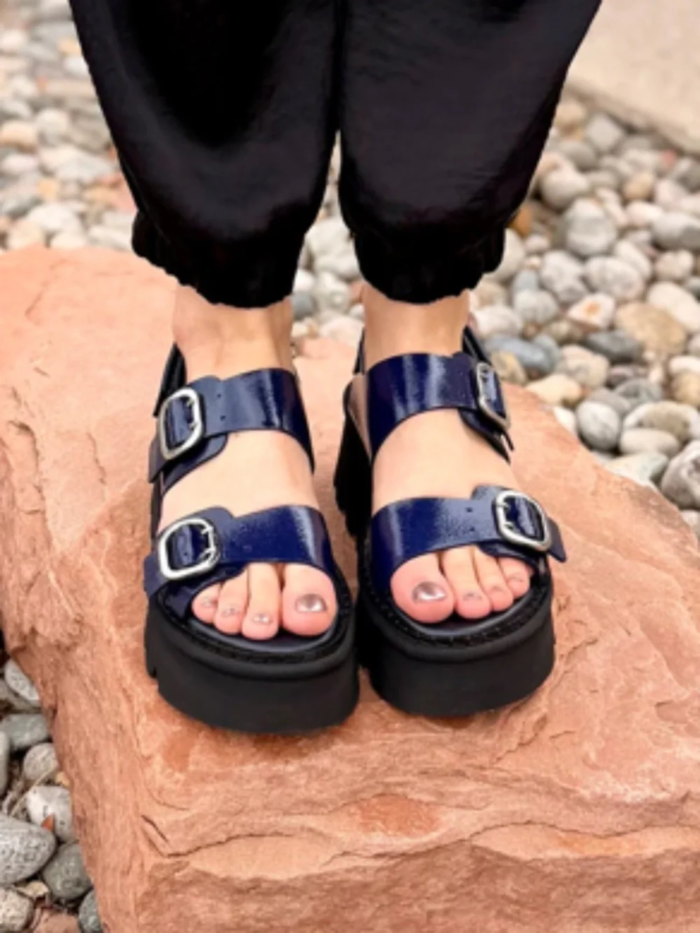 Homers 21654 ALLISON Platform Sandal in ReverseVernice Egeo